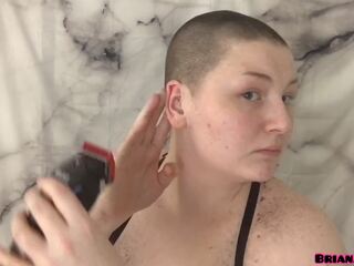 All Natural seductress films Head Shave For First Time