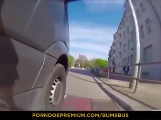 Bums bus - wild publiek volwassen film met desiring europees hottie lilli vanilli