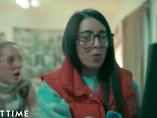 Grown-up čas - nerdy lesbička spád lux creates x jmenovitý film miláček pro trojice s bff plný scéna