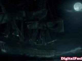 מִנזָר ברוקס כוכבים ב pirate ship אורגיה