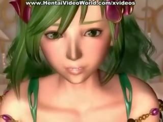 Hentai greenhaired hottie fucked