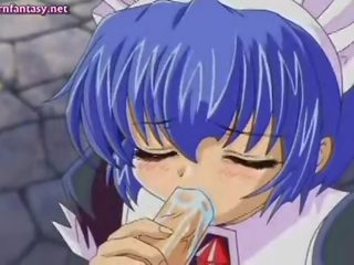 Kettő anime cselédek tasting egy fasz