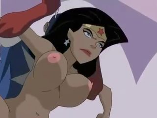 Superhero ポルノの 不思議 女性 対 キャプテン アメリカ