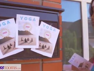 Fitness Rooms adult clip Yoga for Big Tits Asian Lesbian: sex af