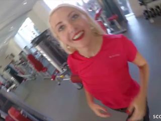 Skinny German Teen Seduce to Fuck just after Fitness at Mcfit