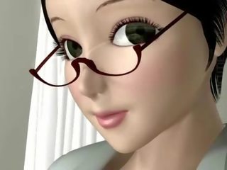 Kimainen 3d anime nunna imaista peniksen