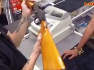 Latina Making Money By Fucking Her Muff At The Pawn Shop