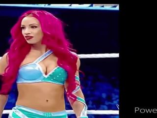 Wwe sasha banker rykk off/fap utfordring!