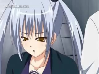 Stunning Anime School Babe Licking Shaft In Close-up