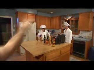 Chef enjoy demonstrating dildos and fuc