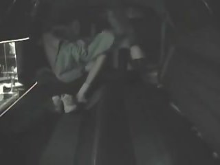 Young couple fucking in limo