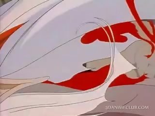 3d anime laska przedstawia jej gorące ciało w pływać garnitur