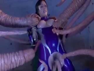 Thick tentacle drilling bigtit oriental porn bitch wet cunt
