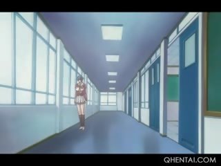 Hentai trường học giới tính với sừng cô gái thổi cô ấy coeds tinh ranh