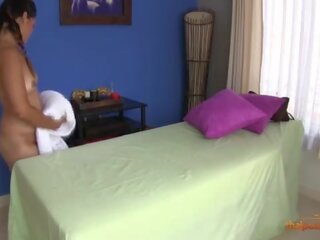 Beautiful Thai young woman seduced and fucked by her masseur