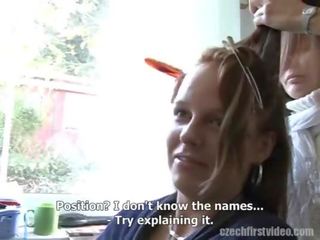 Tsjechisch eerste video- - rondborstig brunette monika zou zijn een pornoster