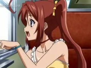 Redhead Anime Teeny Gets Pussy Taken By Force In Train