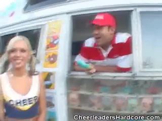 Cheerleader Sucks on Ice Cream boys putz