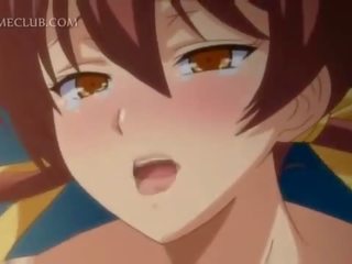 Hentai có ba người với số hai hotties fucked lược lõi cứng