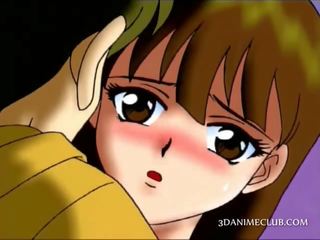 Tinedyer anime cutie makakakuha ng bibig fucked sa close-up