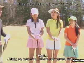 Asian golf bitch gets fucked on the ninth hole